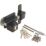 GateMate Black Double-Locking Euro Long Throw Lock 50mm