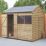 Forest  8' x 6' (Nominal) Reverse Apex Overlap Timber Shed with Base & Assembly