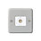 MK Contoura 1-Gang Coaxial TV / FM Socket Grey with White Inserts
