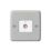 MK Contoura 1-Gang Coaxial TV / FM Socket Grey with White Inserts