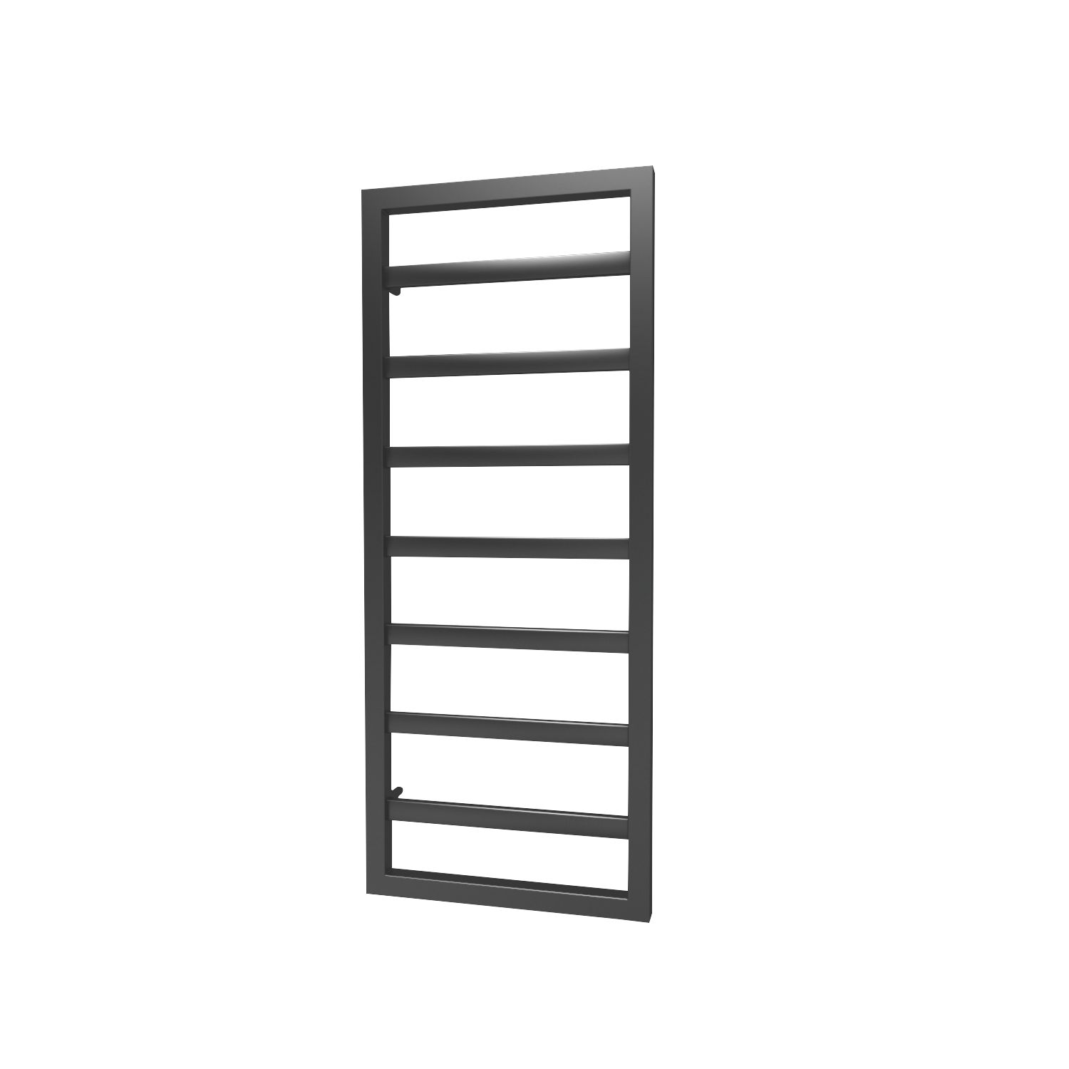 Towelrads 1300mm x 530mm 1676BTU Black Flat Designer Towel Radiator (511RY)