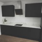 Mariz  White Marble Composite Kitchen Worktop 640mm x 3050mm x 12mm