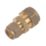 Flomasta  Brass Compression Reducing Coupler 15mm x 10mm