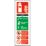 Essentials  Non Photoluminescent CO² Extinguisher ID Signs 300mm x 100mm 100 Pack