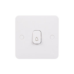 Schneider Electric Lisse 10AX 1-Gang 1-Way Retractive Bell Switch White