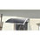 Greenhurst Easy Fit Door Canopy White 1.2m x 0.8m x 0.23m