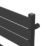 Flomasta Flat Bar 1000mm x 500mm 1576BTU Black Vertical Designer Radiator