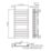Flomasta Flat Bar 1000mm x 500mm 1576BTU Black Vertical Designer Radiator