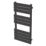 Flomasta Flat Bar 1000mm x 500mm 1576BTU Black Vertical Designer Radiator