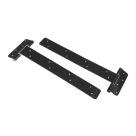 GateMate Black Powder-Coated Straight Heavy Tee Hinge 60mm x 180m x 180mm