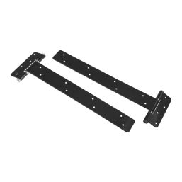 GateMate Black Powder-Coated Straight Heavy Tee Hinge 60mm x 180m x 180mm