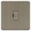 Knightsbridge Screwless 13A Unswitched Fused Spur  Antique Brass