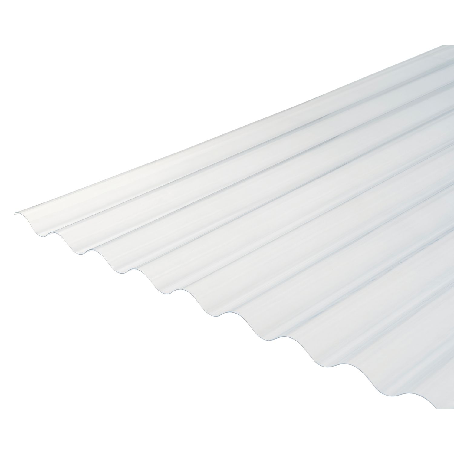 Radmat Building Materials Corrugated PVC Roof Sheet Clear 1525mm x 0.8mm x 762mm (512CY)