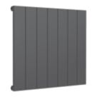 Reina Casina Single 600mm x 660mm 1720BTU Anthracite Horizontal Designer Radiator