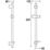 Bristan Casino Riser Rail Chrome-Plated 650mm