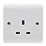 Crabtree Instinct 13A 1-Gang Unswitched Socket White