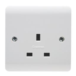 Crabtree Instinct 13A 1-Gang Unswitched Socket White