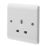Crabtree Instinct 13A 1-Gang Unswitched Socket White