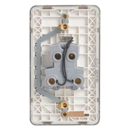 Schneider Electric Lisse Deco 50A 2-Gang DP Cooker Switch Copper with LED with White Inserts