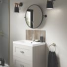 Splashwall Sovanna Vanity Splashback Matt Brown 250mm x 600mm x 4mm