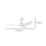 Eglo Portsea LED 1320mm Ceiling Fan Light Matt White 19W 2300lm