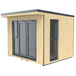 Forest Xtend+ 9' 6" x 8' (Nominal) Pent Insulated Garden Office with Base
