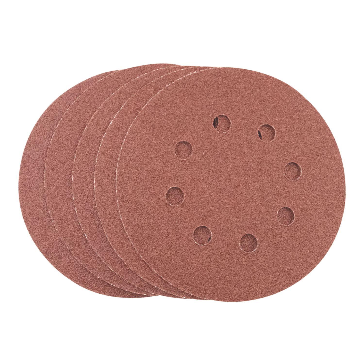 Titan 80 Grit 8-Hole Punched Multi-Material Sanding Sheets 125mm x 125mm 5 Pack (512PT)