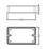 Knightsbridge 2-Gang Grey Surface Box Spacer 32mm