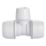 Hep2O  Plastic Push-Fit Reducing Keyless Tee 22mm x 22mm x 15mm 5 Pack