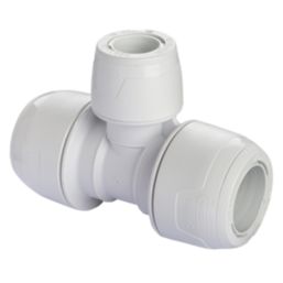 Hep2O  Plastic Push-Fit Reducing Keyless Tee 22mm x 22mm x 15mm 5 Pack