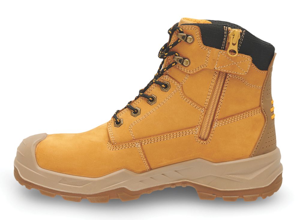 Dewalt Safety Boots With Side Zip DeWALT Size Wheat Akron Safety