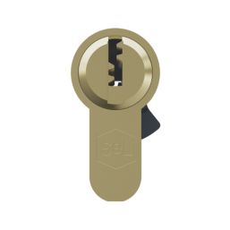 Smith & Locke  6-Pin Double Cylinder Lock 40-40 (80mm) Polished Brass