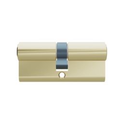 Smith & Locke  6-Pin Double Cylinder Lock 40-40 (80mm) Polished Brass