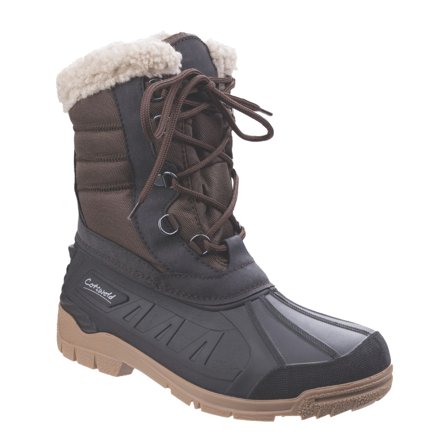 Cotswold Coset Size 4 Womens Brown Waterproof Non Safety Work Boots (512XE)