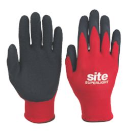 Site  Builders Gloves Red / Black Large