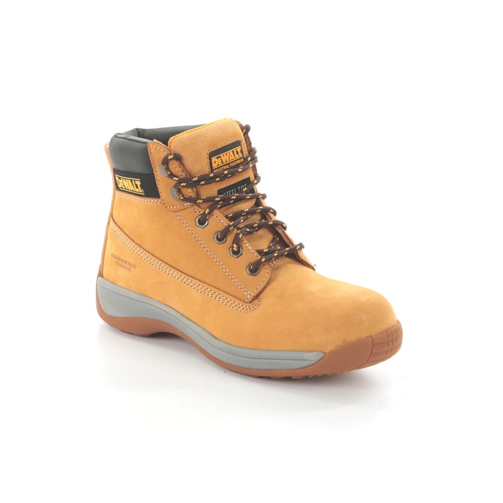 DEWALT Apprentice Size 6 Honey Steel Toe Cap Safety Boots - Screwfix