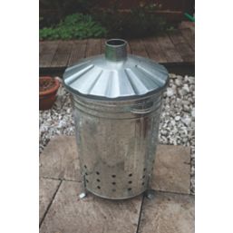 Apollo Galvanised Incinerator Bin 80Ltr