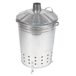 Apollo Galvanised Incinerator Bin 80Ltr - Screwfix