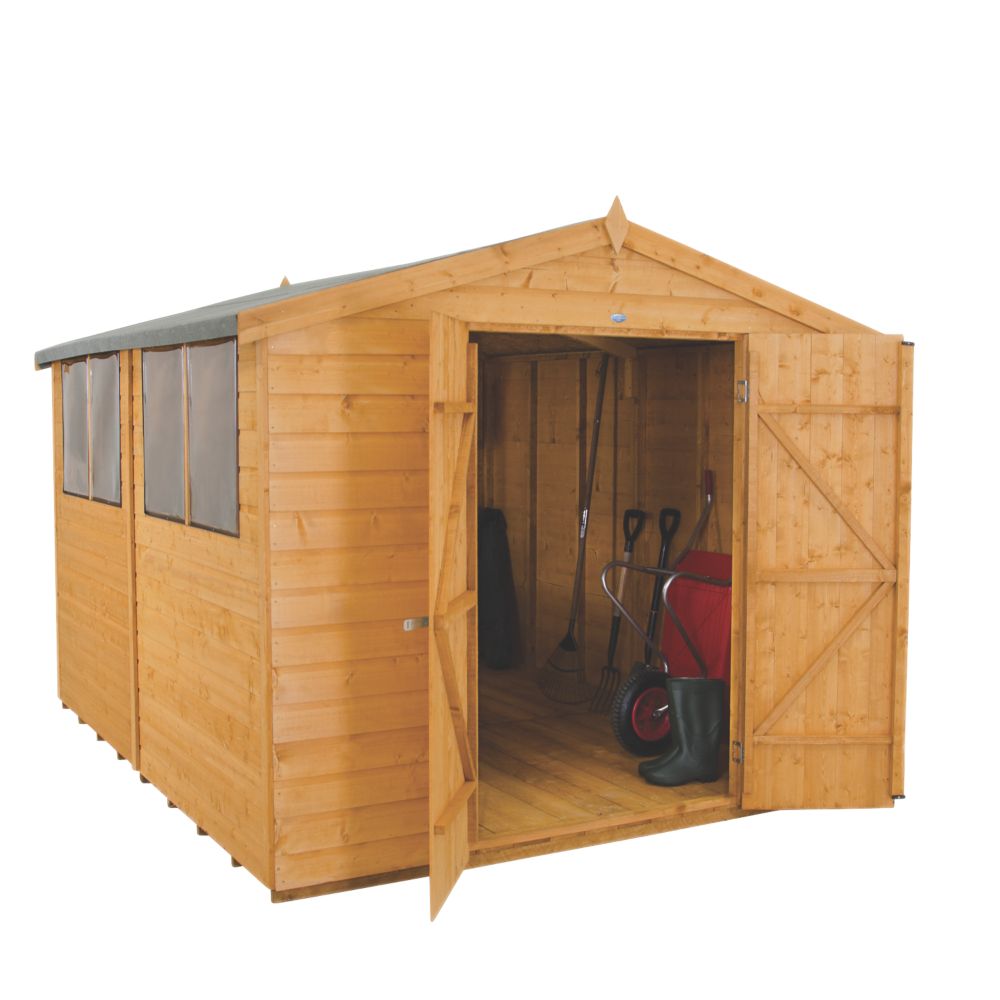 forest 8' x 10' nominal apex shiplap timber shed