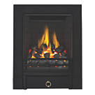 Focal Point Soho Black Rotary Control Inset Gas Full Depth Fire 485mm x 180mm x 596mm