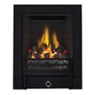 Focal Point Soho Black Rotary Control Inset Gas Full Depth Fire 485mm x 180mm x 596mm