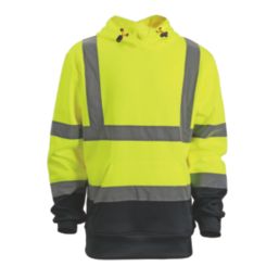 Scruffs  Hi-Vis Hoodie Yellow / Navy X Large 51" Chest