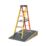 Werner Fibreglass 1.67m 6 Step Swingback A Frame Step Ladder