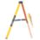 Werner Fibreglass 1.67m 6 Step Swingback A Frame Step Ladder