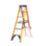 Werner Fibreglass 1.67m 6 Step Swingback A Frame Step Ladder