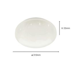 Eglo Frania-S LED Bathroom Ceiling Light White 15W 1800lm