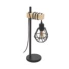 Eglo Townshend 5 Table Lamp Black/Brown