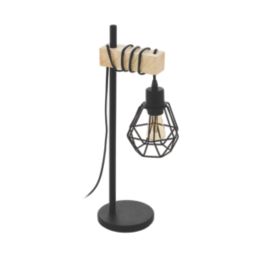Eglo Townshend 5 Table Lamp Black/Brown