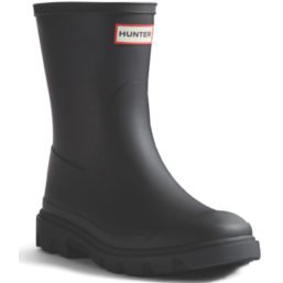 Hunter Downpour Short Size 7 Womens Black Non Safety Wellies
