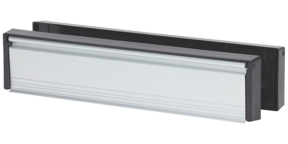 Diall Sleeved Letter Box Silver 305mm x 67mm